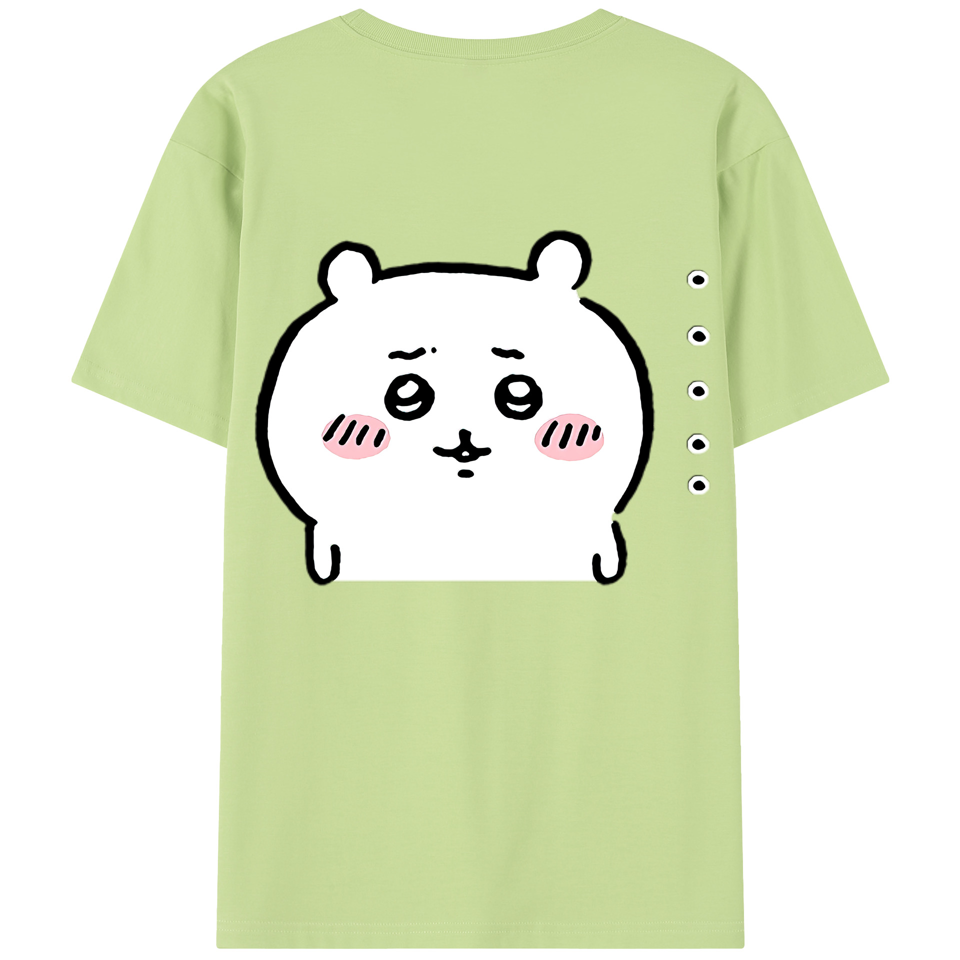 （画像用） ちいかわ ちいかわ Chii-kawa chiikawa 綿100％半袖Tシャツ（背面プリント）
